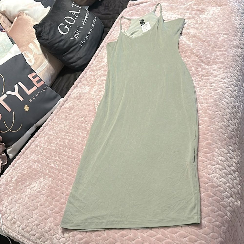 Bodycon Sage Green Dress!